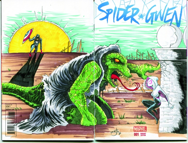 Spider Gwen and Lizard